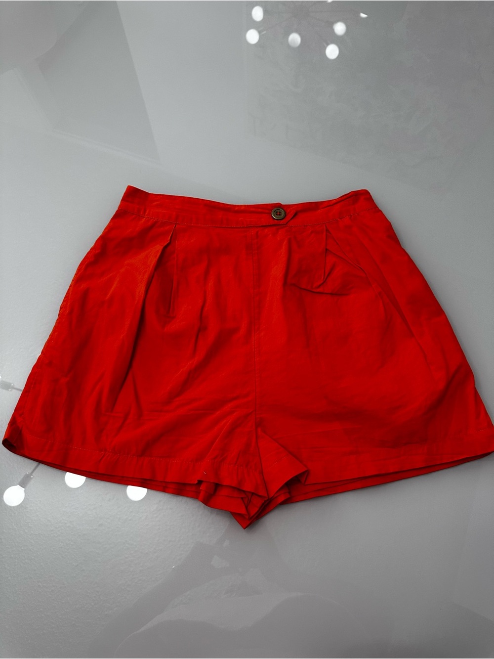 Maeve Orange High-Waist Women's Shorts